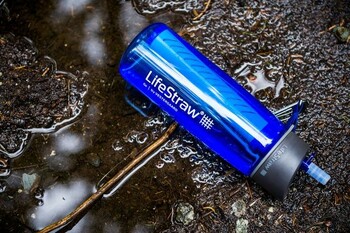 Lifestraw Go Water Purifier Bottle, 650ml (Blue)