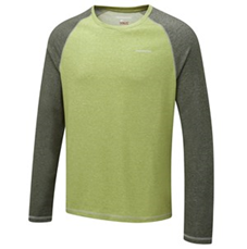 Craghoppers NosiLife Bayame Long Sleeve Tee Baselayer (Insect Repellent) Palm Green