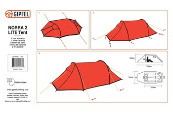 Gipfel NORRA 2 LITE TUNNEL TENT CAMPING