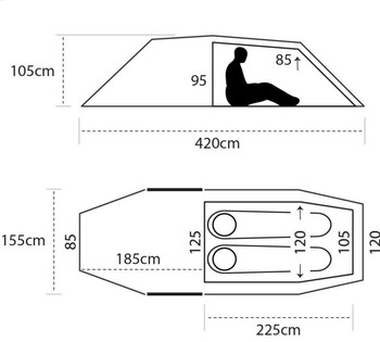 Gipfel NORRA 2 LITE TUNNEL TENT CAMPING