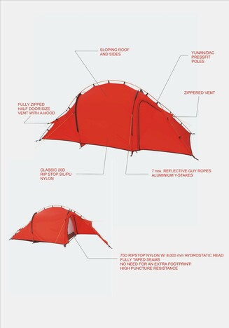 Gipfel Tethys 3 Tunnel Tent