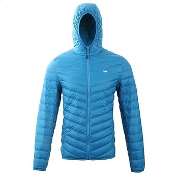 Wildcraft Men's Hooded Down Jacket - Teal