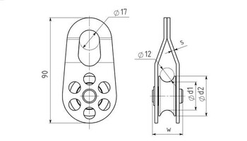 Vertical Single Pulley SS Roller