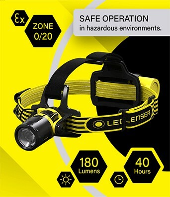 Ledlenser EXH8 - Atex Certified Explosion Proof Headlamp