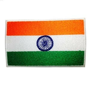 Quipco India Flag Patch - Embroidered