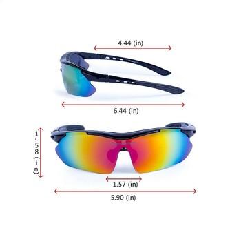 Jr. Gear Plastic Santorini Sunglasses with 5 Set Interchangeable Lenses