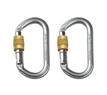 Singing Rock Steel Oval Screw Carabiner