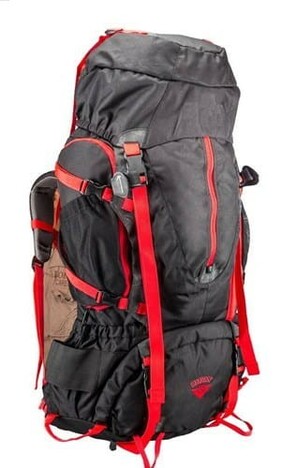 Cliff Climbers Everest 80 L Backpack - Black+Red